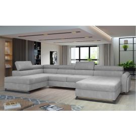 Izvelkams Dīvāns Eltap Josette Paros U Veida 190x370x98cm Kreisais Stūris Pelēks (Jos_07) | Izvelkamie dīvāni | prof.lv Viss Online