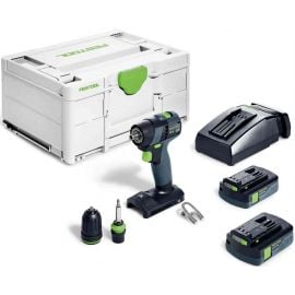 Festool TXS 18 C 3.0-Plus Аккумуляторный винтоверт/дриль 2x3Ah, 18V (576895) | Доставка посылкой | prof.lv Viss Online