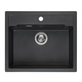 Reginox Amsterdam 54 Built-in Kitchen Sink Black (R31049) | Stone sinks | prof.lv Viss Online