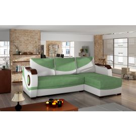 Stūra Dīvāns Izvelkams Eltap Puerto Soro/Soft 57x235x90cm, Zaļš (A_p_07) | Izvelkamie dīvāni | prof.lv Viss Online