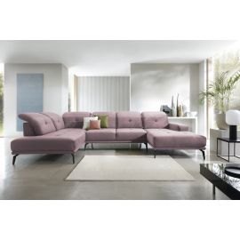 Eltap Bretan Loco Corner Sofa 205x350x107cm, Pink (CO-BRE-LT-24LO) | Corner couches | prof.lv Viss Online