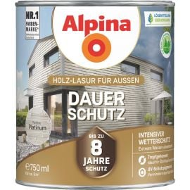 Koka Struktūru Akcentējoša Lazūra Alpina Dauer-Schutz Lasur Platīna 0.75l (951119) | Alpina | prof.lv Viss Online