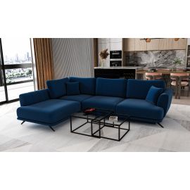 Eltap Larde Luxury Corner Pull-Out Sofa 191x276x90cm, Blue (CO-LAR-LT-40LU) | Corner couches | prof.lv Viss Online