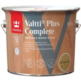 Tikkurila Valtti Plus Complete Wood Stain for Exterior Surfaces, Matte, Natural Pine | Paints, varnish, wood oils | prof.lv Viss Online