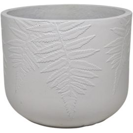 Home4You Fern On Surface Plant Pot, 30x24.5cm, White (89151) | Flower pots | prof.lv Viss Online
