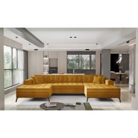 Eltap Vertizo Cloud Corner Pull-Out Sofa 170x350x93cm, Yellow (CO-VER-UV-45NU) | Sofas | prof.lv Viss Online