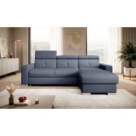 Eltap Fresia Poco Corner Pull-Out Sofa 176x247x104cm, Blue (CO-FR-RT-40PO) | Sofas | prof.lv Viss Online