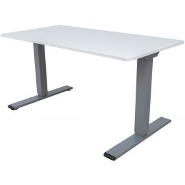 Home4You Ergo Optimal Height Adjustable Desk, 160x80cm, Grey/White (K186971) | Home4you | prof.lv Viss Online