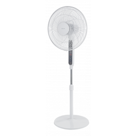 Вентилятор для пола Nordic Home с таймером FT-529 белый/черный (7333048048875) | Воздушный вентилятор | prof.lv Viss Online