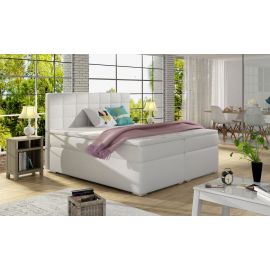 Eltap Alice Soft Double Bed 205x140x126cm, With Mattress, White 17 (BA06_1.4) | Beds | prof.lv Viss Online