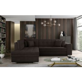 Eltap Pieretta Jasmine Corner Pull-Out Sofa 58x260x80cm, Brown (Prt_41) | Corner couches | prof.lv Viss Online