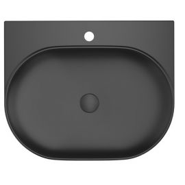 Ravak Yard 600 Bathroom Sink with Mixer Tap Hole 60.5x50.5cm, Black (XJX0D260002) | Ravak | prof.lv Viss Online