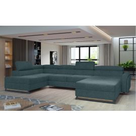 Eltap Josette Large Pull-Out U-Shaped Sofa 190x370x98cm Left Corner Blue (Jos_22) | Eltap | prof.lv Viss Online