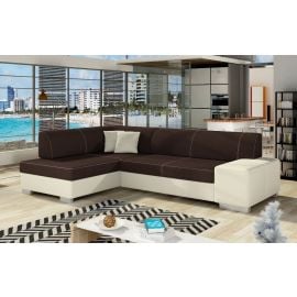 Stūra Dīvāns Izvelkams Eltap Fabio Sawana/Soft 167x268x73cm Kreisais Stūris Brūns/Bēšs (F07) | Izvelkamie dīvāni | prof.lv Viss Online