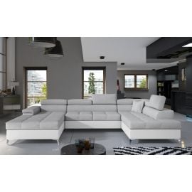 Eltap Eduardo Sawana/Soft Pull-Out Corner Sofa 60x345x90cm, Grey (Edr_55) | Corner couches | prof.lv Viss Online