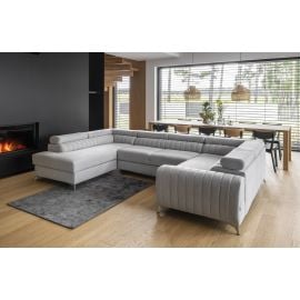 Угловой раскладной диван Eltap Louis Borneo 202x347x92 см, серый (CO-LOU-LT-04BOR) | Eltap | prof.lv Viss Online