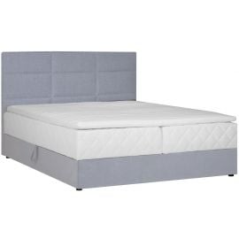 Home4You Levi Double Bed 180x200cm, With Mattress, Grey (78239) | Beds | prof.lv Viss Online