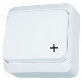 Schneider Electric Prima Surface Mount Switch, IP20, White (WDE001070) | Surface-mounted switches and sockets | prof.lv Viss Online