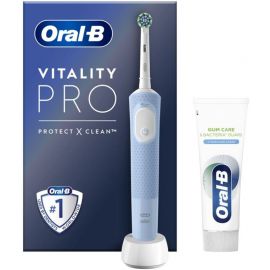 Elektriskā Zobu Birste Oral-B Vitality Pro Protect Clean Kids Frozen Zila | Electric Toothbrushes | prof.lv Viss Online