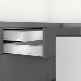 Blum myLegrabox M Inner Drawer, 550mm, Carbon/Inox (53.55.05.59) | Blum | prof.lv Viss Online