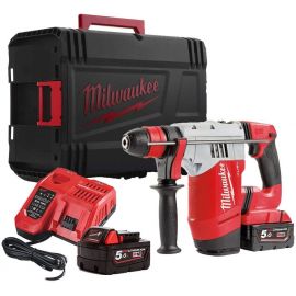 Milwaukee M18 CHPX-502X Battery Rotary Hammer 2x5Ah 18V (4933451380) | Breakers and demolition hammers | prof.lv Viss Online