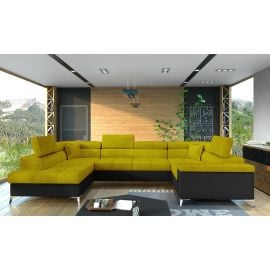 Stūra Dīvāns Izvelkams Eltap Thiago Omega/Soft 43x208x88cm, Dzeltens (Th_23) | Stūra dīvāni | prof.lv Viss Online