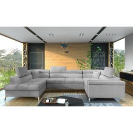 Eltap Thiago Sawana Corner Pull-Out Sofa 43x208x88cm, Grey (Th_33) | Corner couches | prof.lv Viss Online