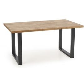 Halmar Radus Oak/Black 160x90cm Dining Table | Halmar | prof.lv Viss Online