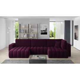 Eltap Bonito Velvetmat Corner Pull-Out Sofa 175x350x92cm Violet (CO-BON-LT-25VE) | Corner couches | prof.lv Viss Online