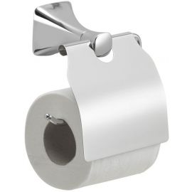 Gedy Cervino Toilet Paper Holder with Lid 13x8x13cm, Chrome (CE25-13) | Toilet paper holders | prof.lv Viss Online