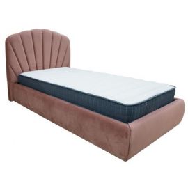 Кровать Home4You Eva одноместная 90x200см, с матрасом, розовая (K10652) | Односпальные кровати | prof.lv Viss Online