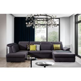 Eltap Evanell Monolith Corner Pull-Out Sofa 216x336x102cm, Grey (Evl_51) | Living room furniture | prof.lv Viss Online