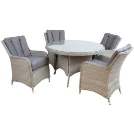 Home4You Ascot Furniture Set Beige/Grey (K25222) | Outdoor furniture sets | prof.lv Viss Online
