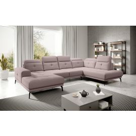Eltap Bretan Gojo Corner Sofa 205x350x107cm, Pink (CO-BRE-RT-101GO) | Corner couches | prof.lv Viss Online