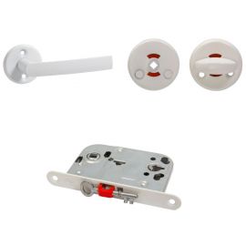 MP MSL-2014+MRO+MUZ Door Lock, Set, 72mm, White (26240) | Door locks | prof.lv Viss Online