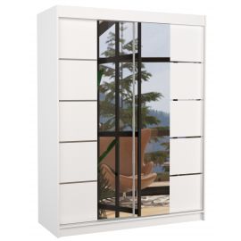 ADRK Нордический шкаф с зеркалом 150x200 см | Шкафы для одежды | prof.lv Viss Online