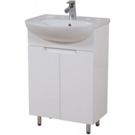 Aqua Rodos Quadro 55 Bathroom Sink with Cabinet White (1958801) | Sinks with Cabinet | prof.lv Viss Online