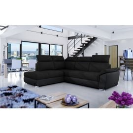 Eltap Loreto Sawana/Soft Pull-Out Corner Sofa 60x260x102cm, Black (Lor_59) | Sofas | prof.lv Viss Online