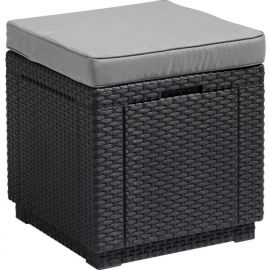 Dārza bārs Keter Cube With Cushion 42x42x42cm, Pelēks (29192157939) | Dārza bāri | prof.lv Viss Online