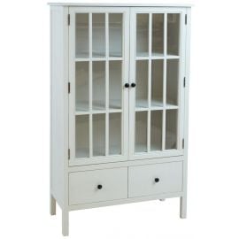 Home4You Devon Display Cabinet 35x80.5x136cm, White (89138) | Display cabinets | prof.lv Viss Online