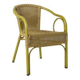 Home4You Garden Chair Bamboo 56x63x76cm, Beige (18634) | Garden chairs | prof.lv Viss Online