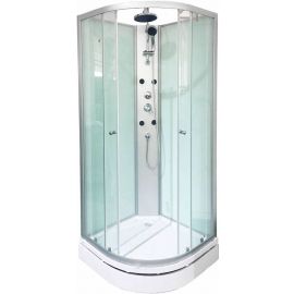 Duschy 5502 85x85cm Massage Shower Cabin Silver | Shower cabines | prof.lv Viss Online