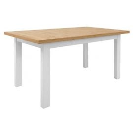 Black Red White Erla Extendable Table 160x90cm, Oak/White | Kitchen tables | prof.lv Viss Online