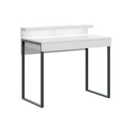 Black Red White Darin Writing Desk, 100.2x57x90.3cm, White (B14-BIU-BAL) | Office furniture | prof.lv Viss Online