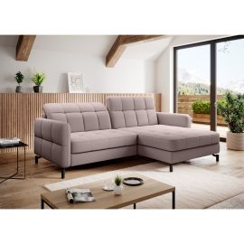 Eltap Lorelle Omega Corner Pull-Out Sofa 160x225x105cm, Pink (Lore_103) | Sofas | prof.lv Viss Online