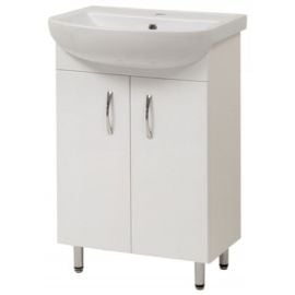 Sanservis Arteco 50 bathroom sink with cabinet Arteco 50, White (48814) | Bathroom furniture | prof.lv Viss Online