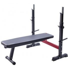 Christopeit Sport WB 1000 Training Bench with Weight Bar Stand Red/Black (CH2052) | Training benches | prof.lv Viss Online