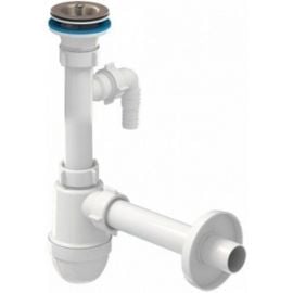 Aniplast Kitchen Sink Siphon 32mm White/Chrome (83444) | Siphons for sinks | prof.lv Viss Online