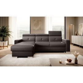 Eltap Fresia Flores Corner Pull-Out Sofa 176x247x104cm, Brown (CO-FR-LT-22FL) | Sofas | prof.lv Viss Online