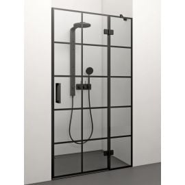Dušas Durvis Stikla Serviss Adele 120cm 120ADE+B_D3 Caurspīdīgas Melna | Dušas durvis / dušas sienas | prof.lv Viss Online
